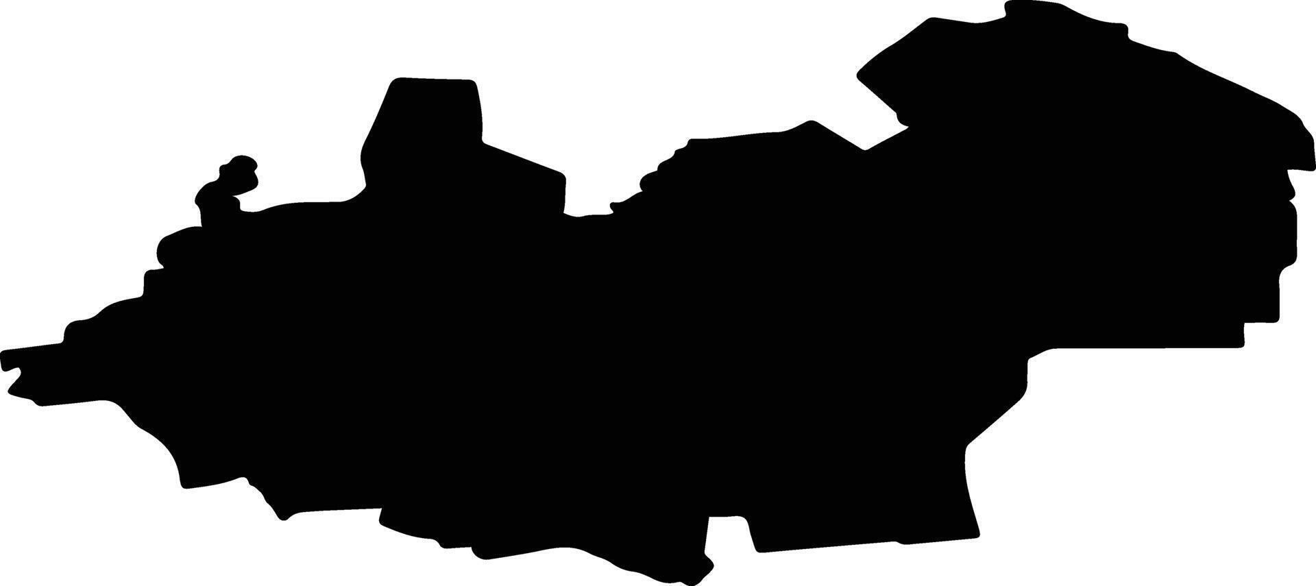 Veriora vald Estonia silhouette map vector