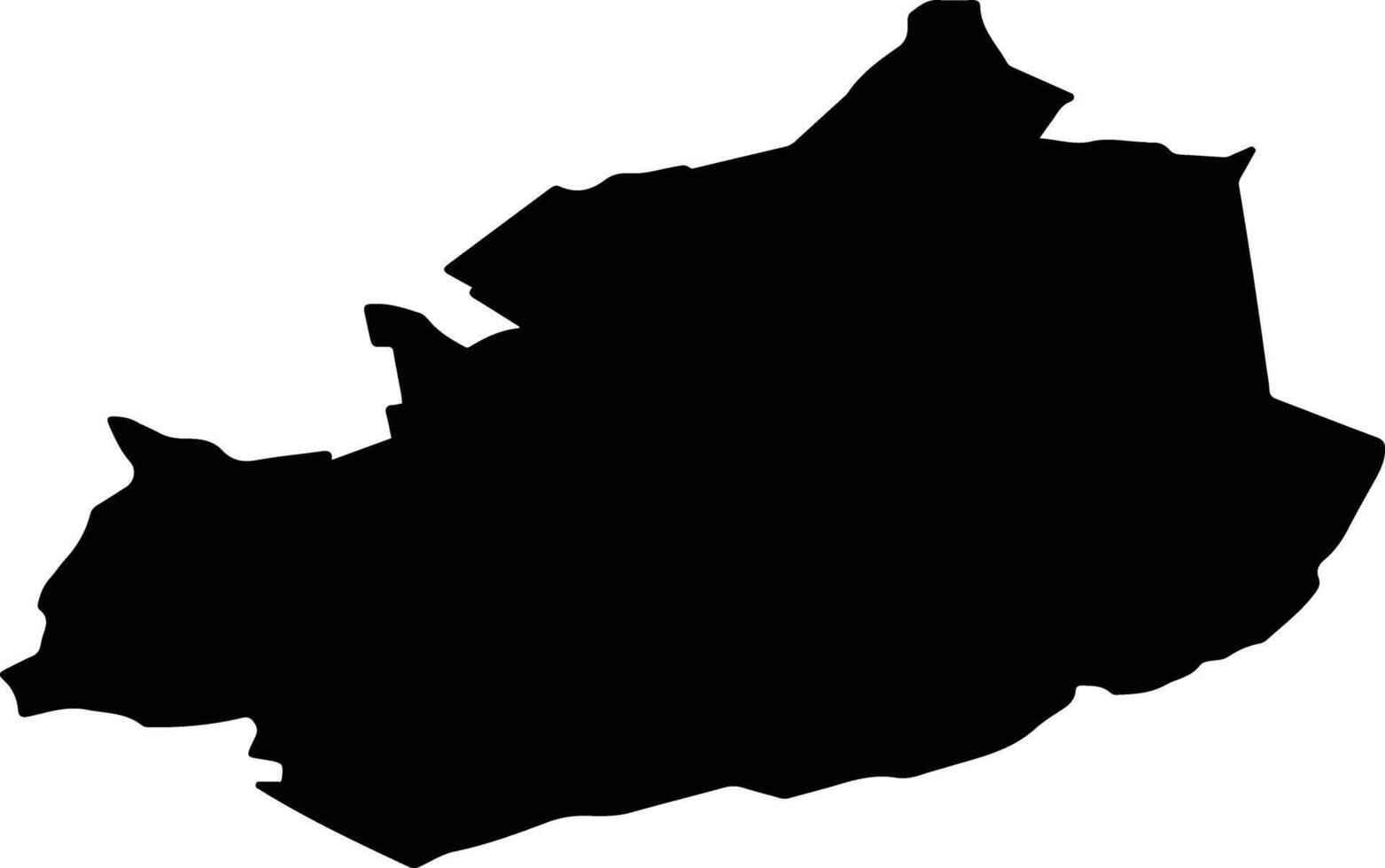 Verkhnemamonsky District Russia silhouette map vector