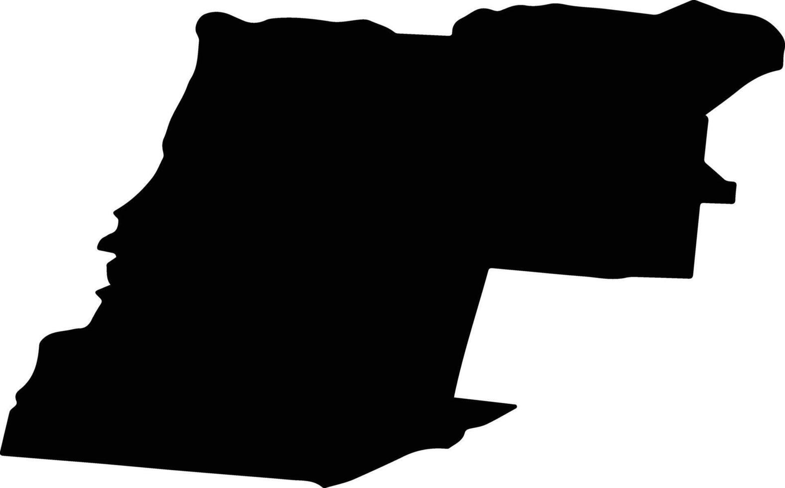 Verkhny Ufaley Russia silhouette map vector