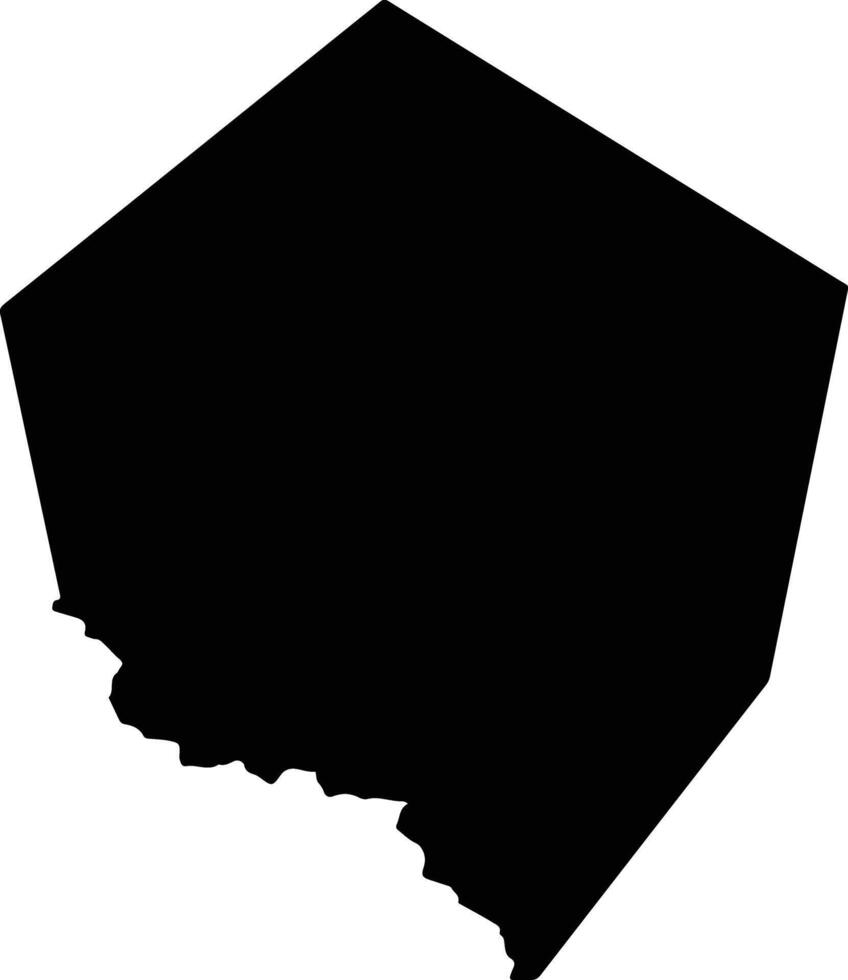 Verkhovyna Ukraine silhouette map vector