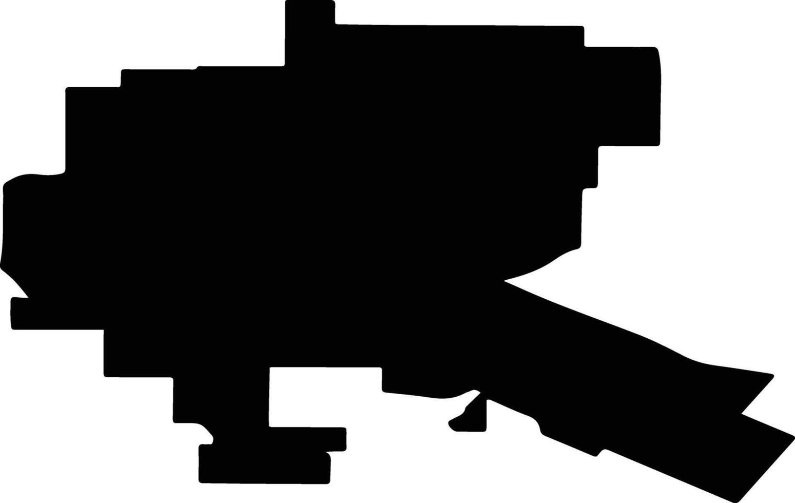 Vesyolovsky District Russia silhouette map vector
