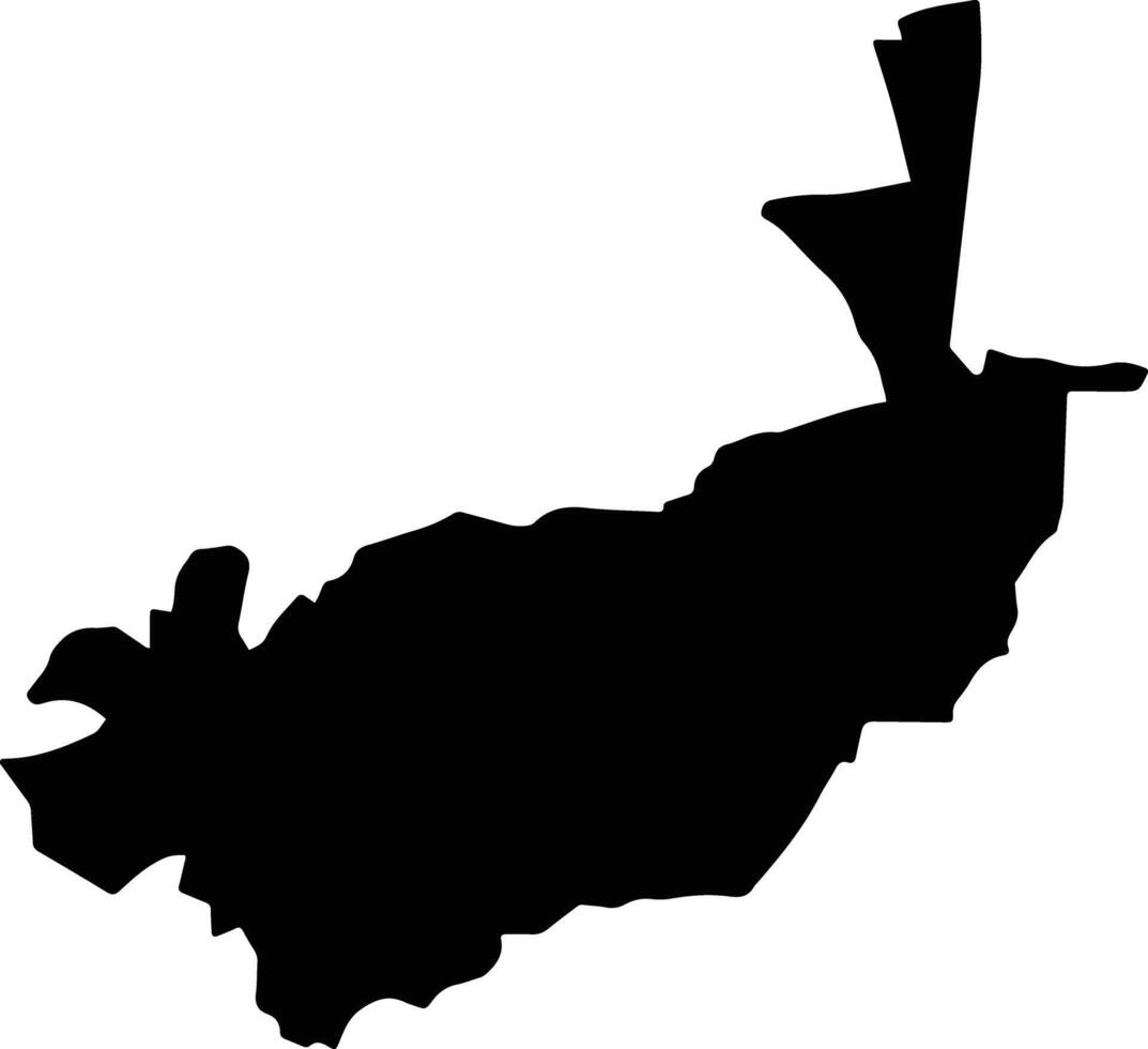Vetagrande Mexico silhouette map vector