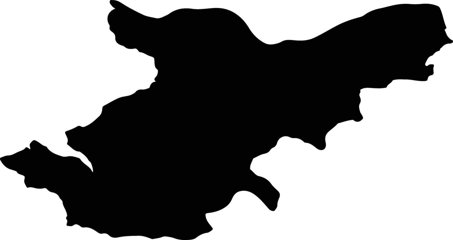 VETEL Romania silhouette map vector