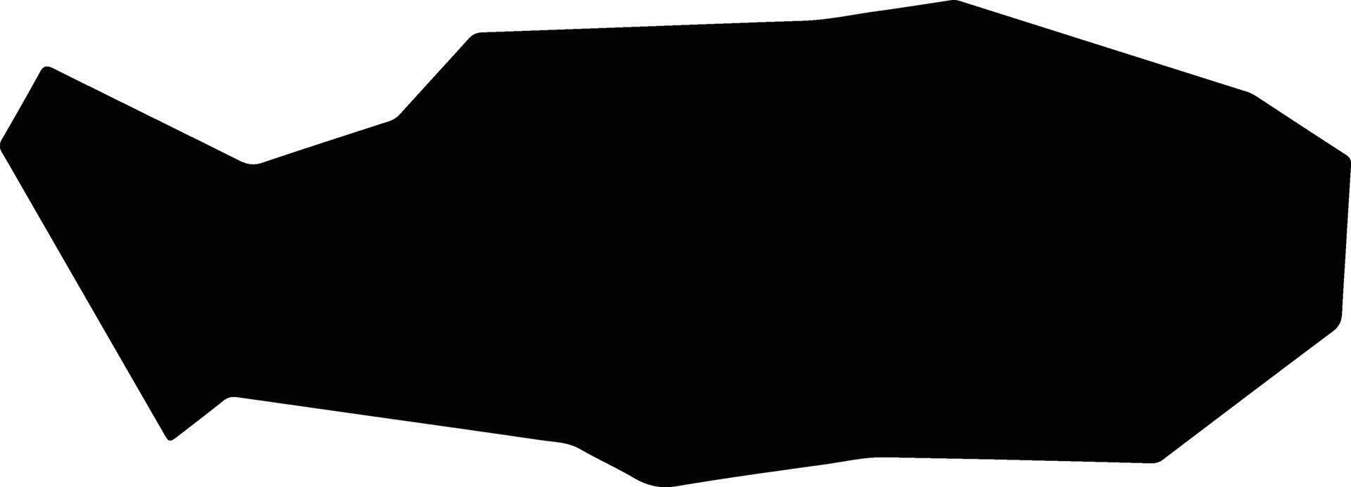 Vetovo Bulgaria silhouette map vector