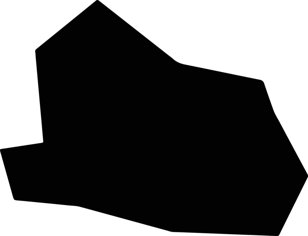 Vetrino Bulgaria silhouette map vector