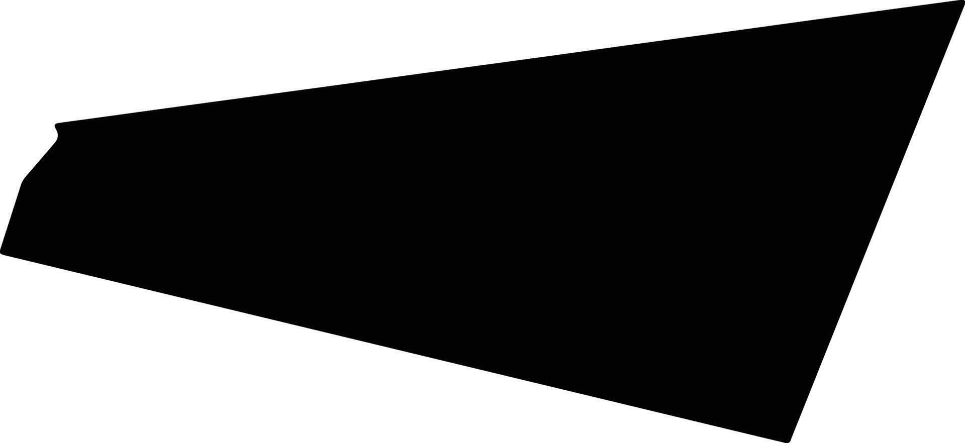 Vevchani North Macedonia silhouette map vector