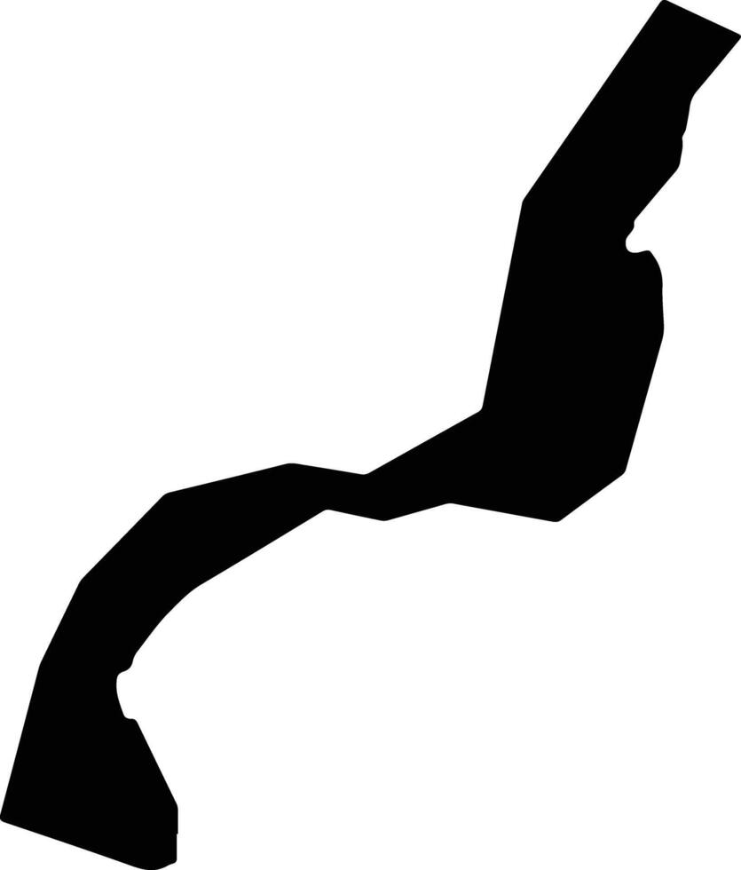 VI 6 Upper Canje Corentyn Guyana silhouette map vector