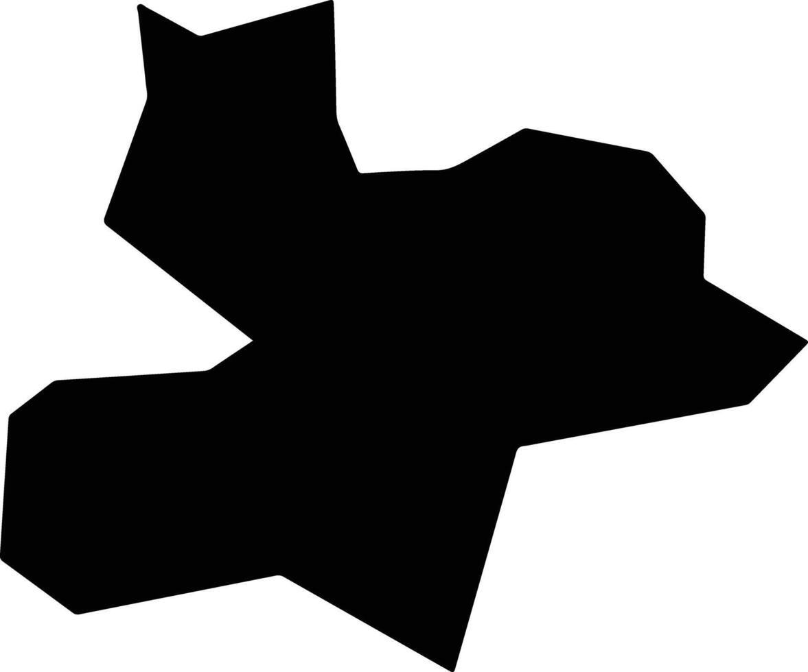 Viana Brazil silhouette map vector