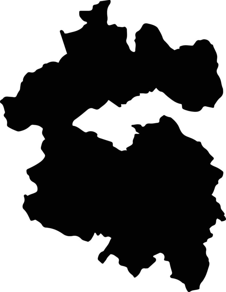 Vi Xuyen Vietnam silhouette map vector