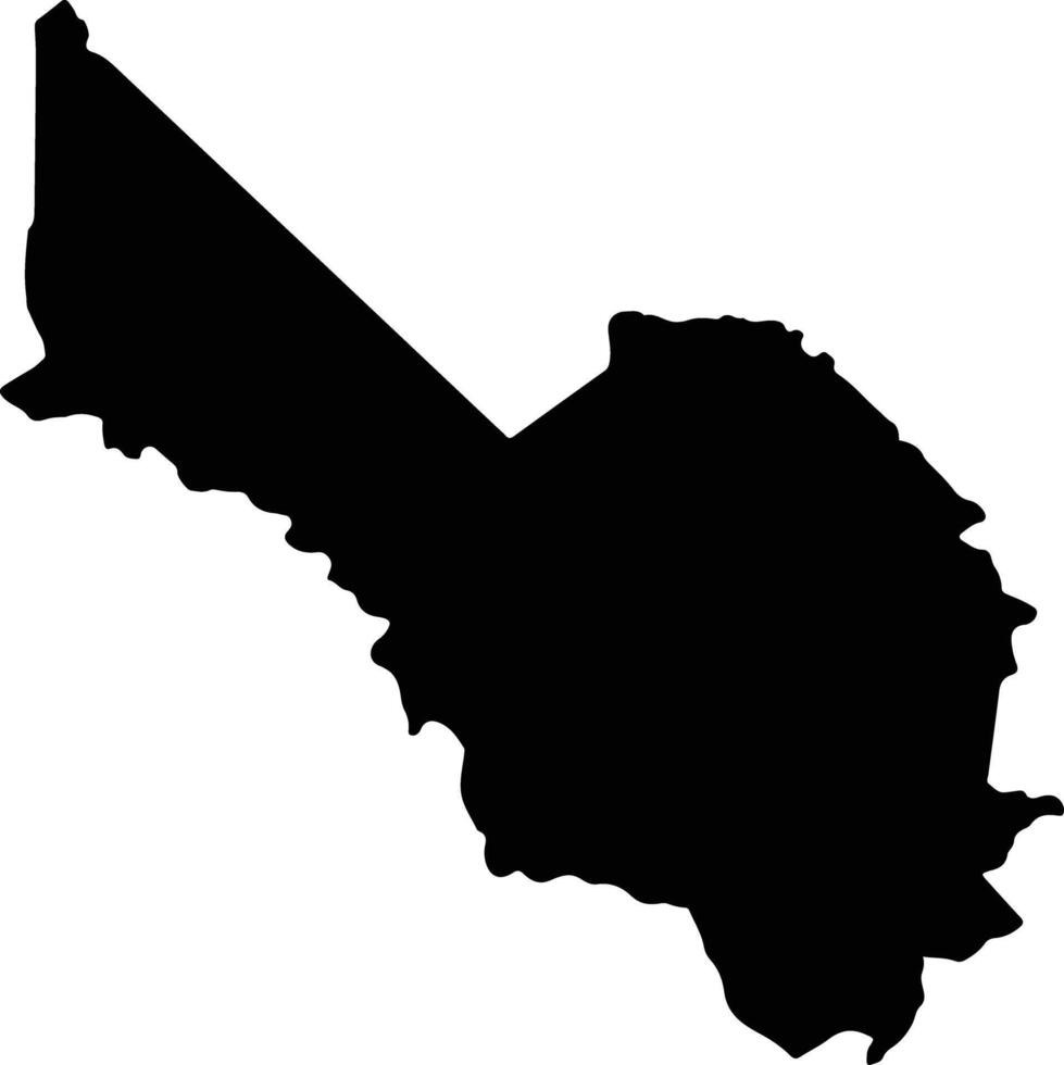 Viancelle Saint Lucia silhouette map vector