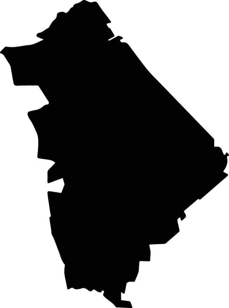 Victoria Mexico silhouette map vector