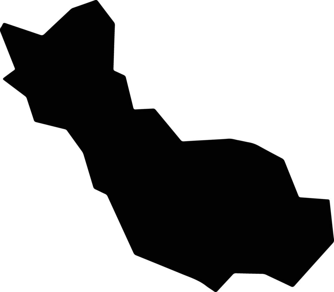 Videira Brazil silhouette map vector