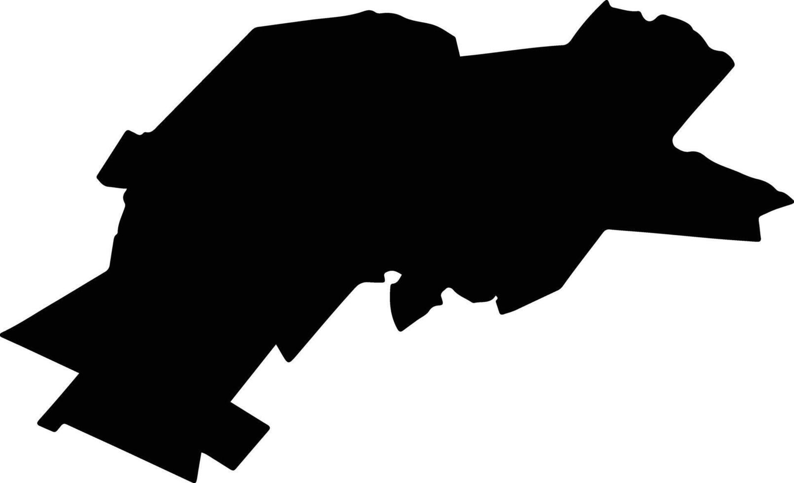 VIDELE Romania silhouette map vector