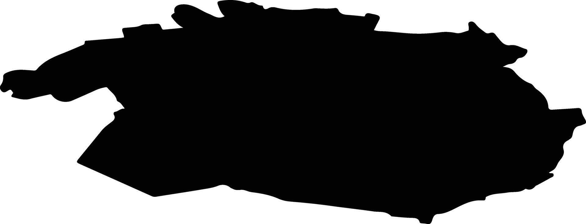 Vigala vald Estonia silhouette map vector