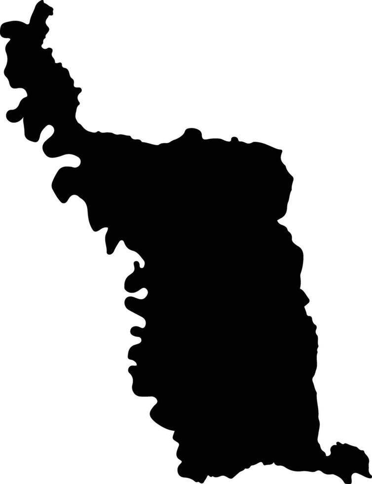 Vigia Del Fuerte Colombia silhouette map vector