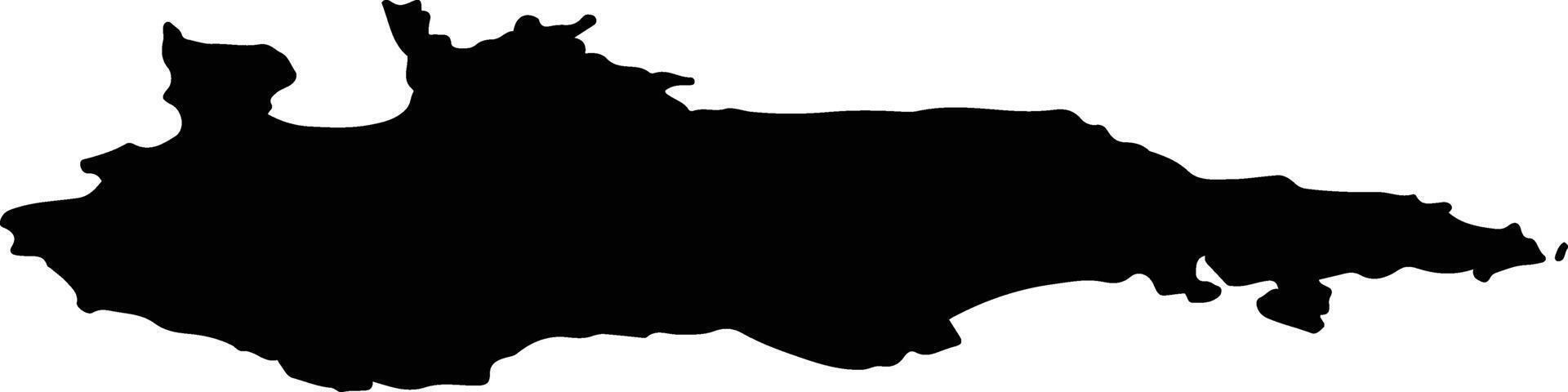 Vihula vald Estonia silhouette map vector
