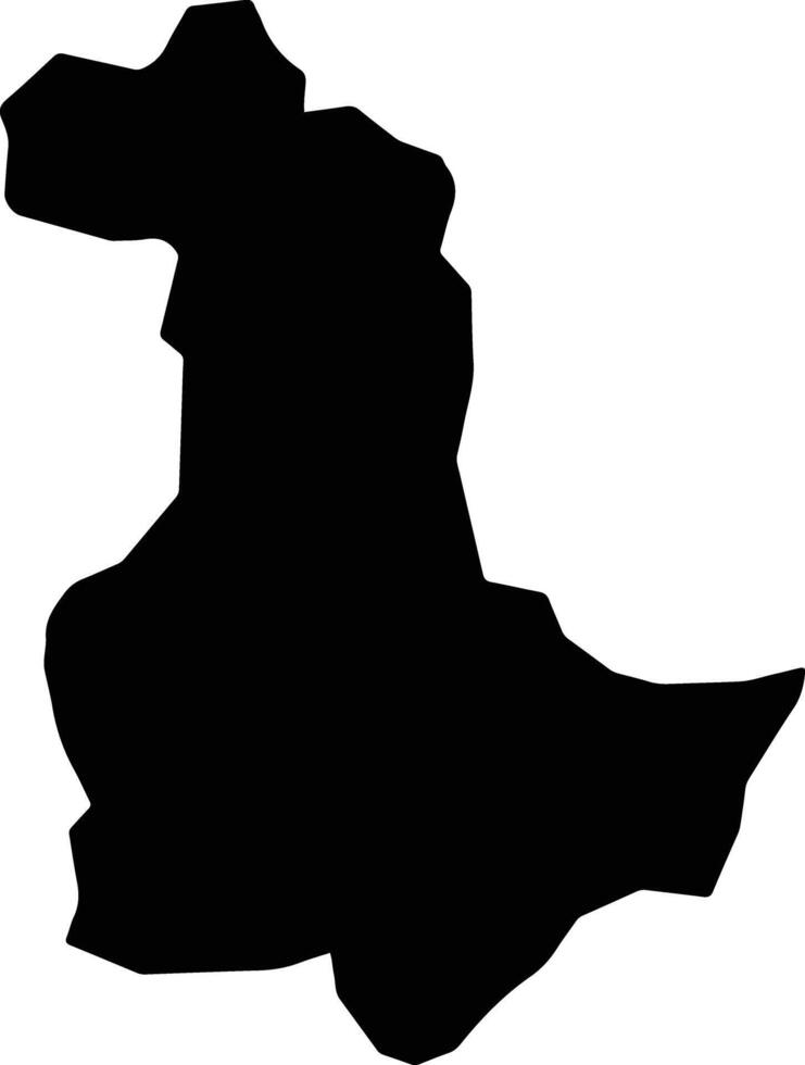 VIII 2 Lower Potaro Ladsm Guyana silhouette map vector