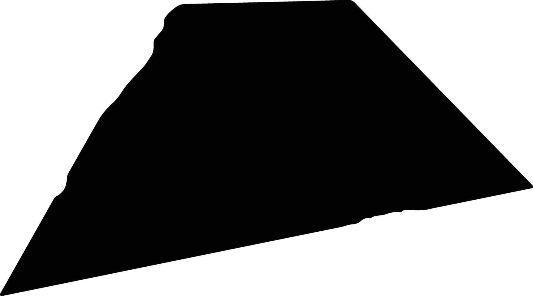 Vila do Bispo Portugal silhouette map vector