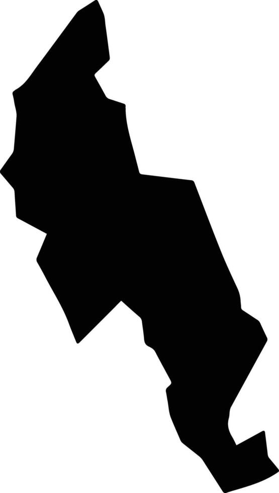 Vila Boa Brazil silhouette map vector