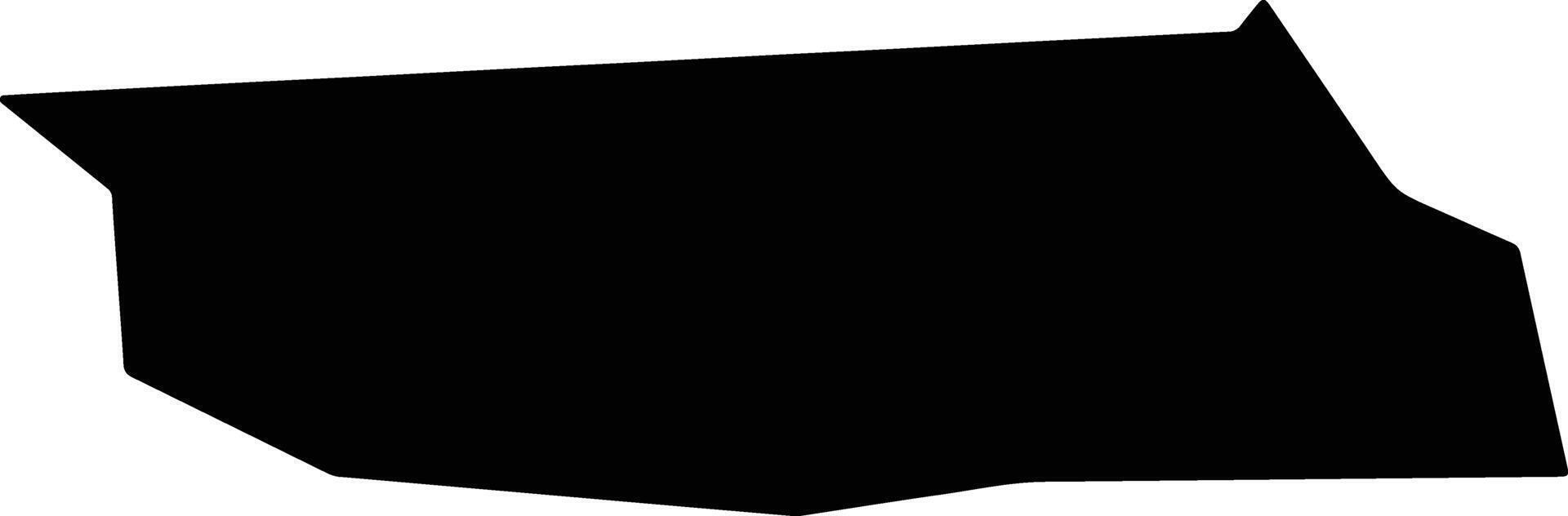 Vila Flores Brazil silhouette map vector