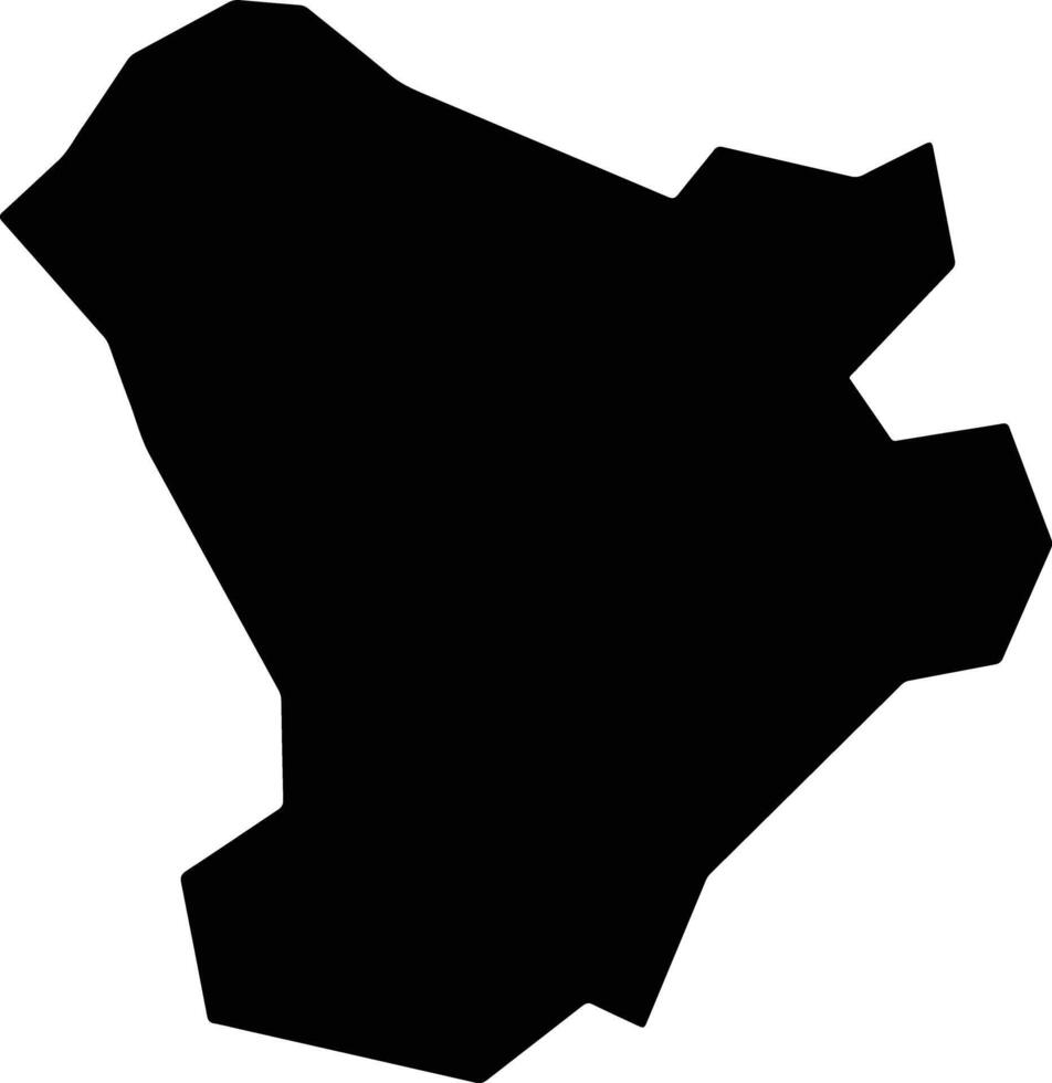Vila Nova do Sul Brazil silhouette map vector