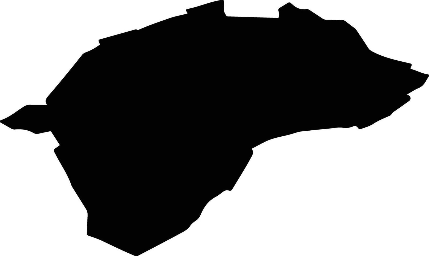 Viljandi linn Estonia silhouette map vector