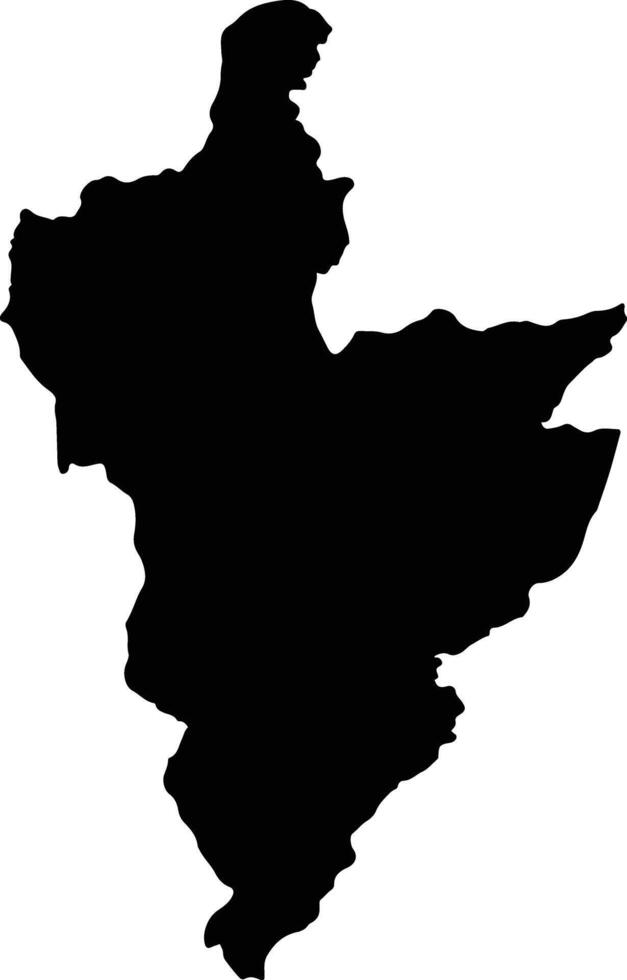 Villa Caro Colombia silhouette map vector