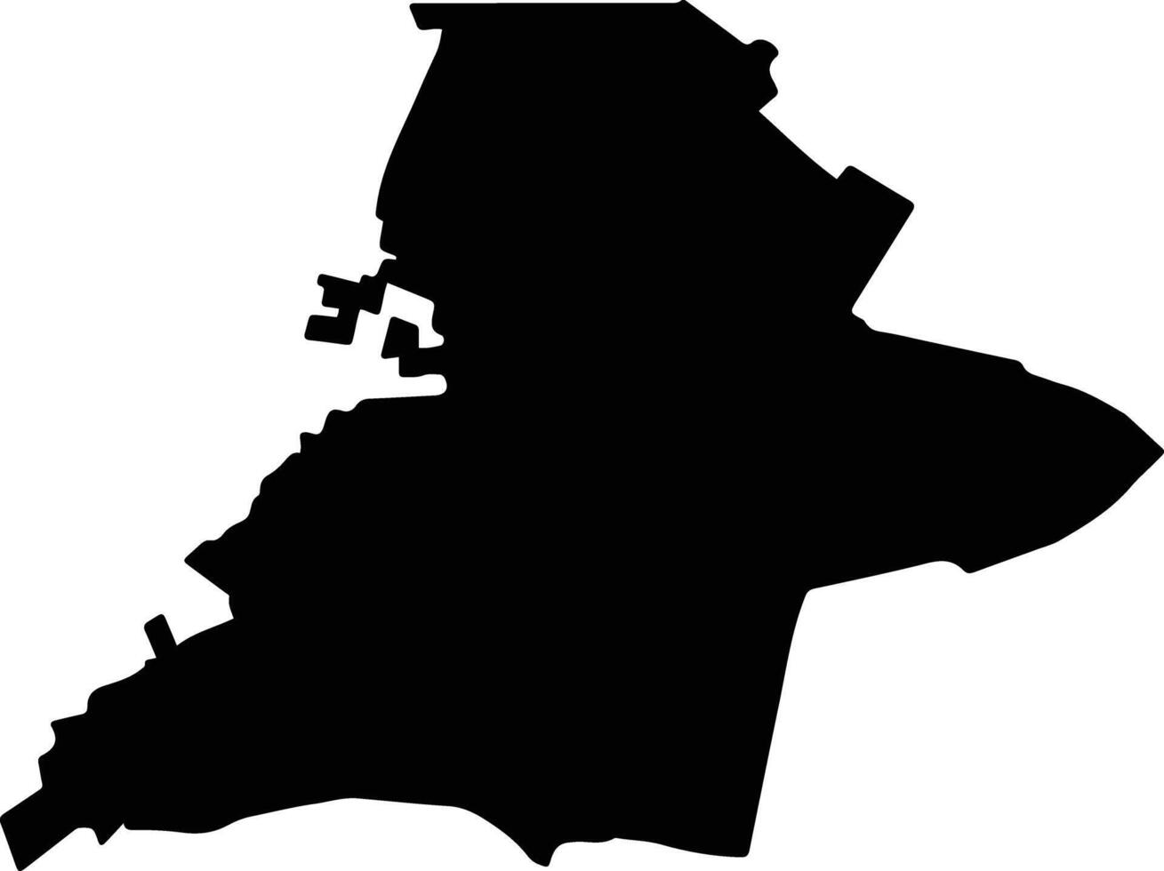 Villa de Arriaga Mexico silhouette map vector