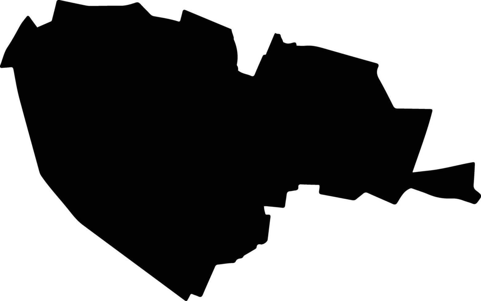 Villa de Ramos Mexico silhouette map vector