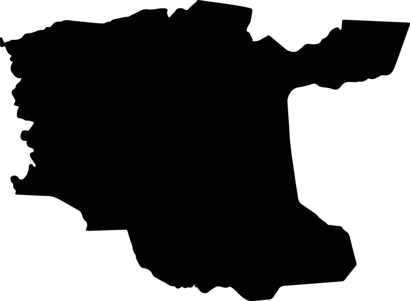 Villa de San Antonio Honduras silhouette map vector
