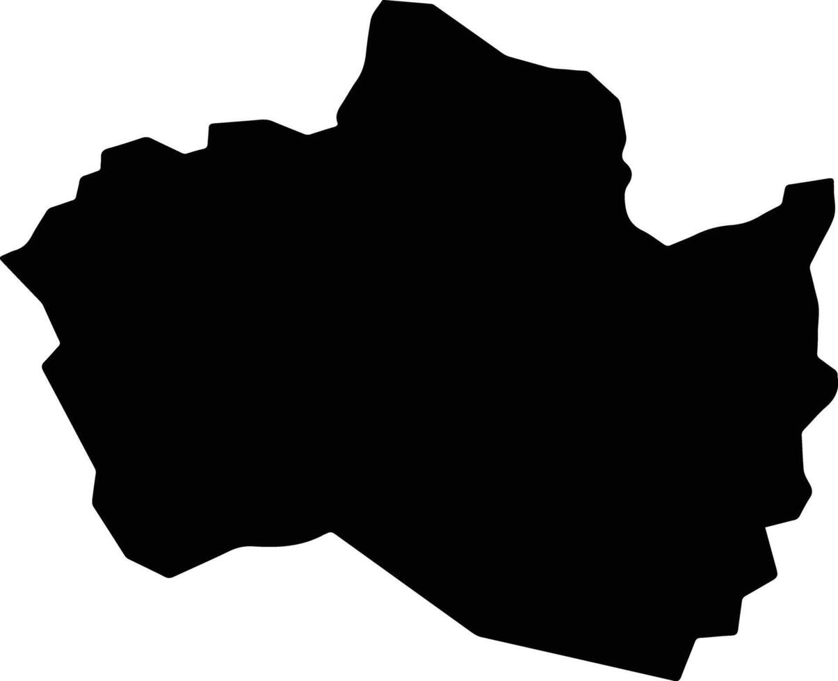 Villa del Carmen Uruguay silhouette map vector