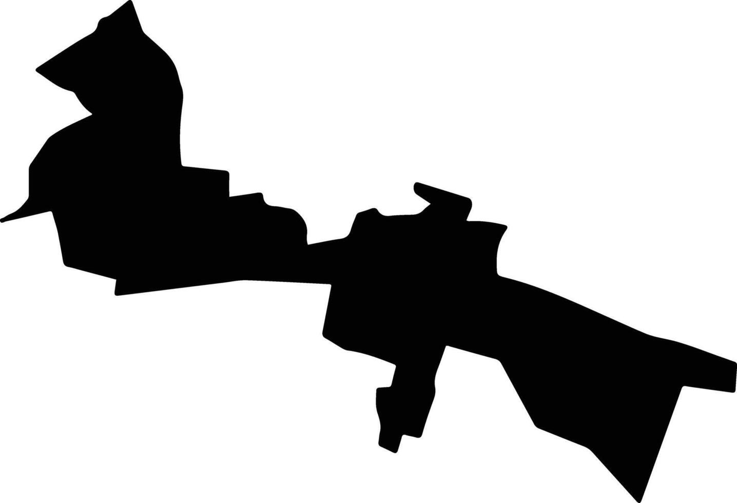 Villa de Zaachila Mexico silhouette map vector
