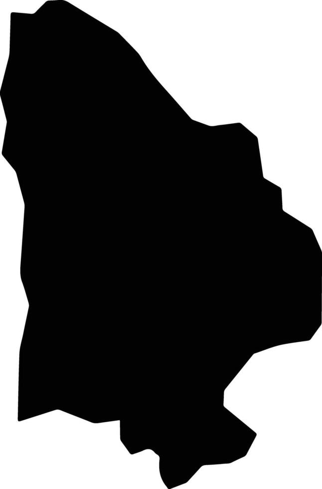 Villa Gonzalez Dominican Republic silhouette map vector
