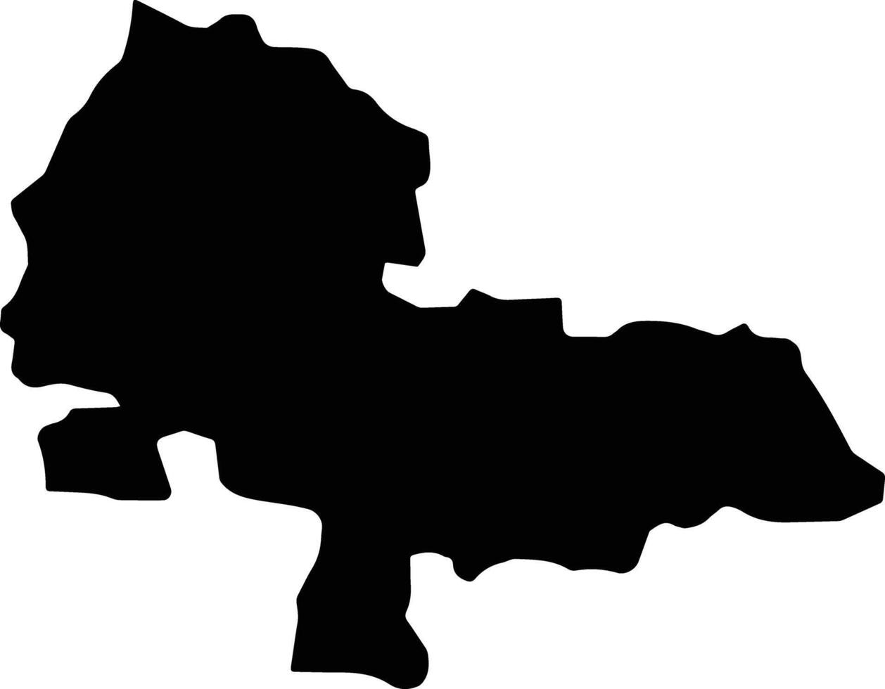 Villa Rivas Dominican Republic silhouette map vector
