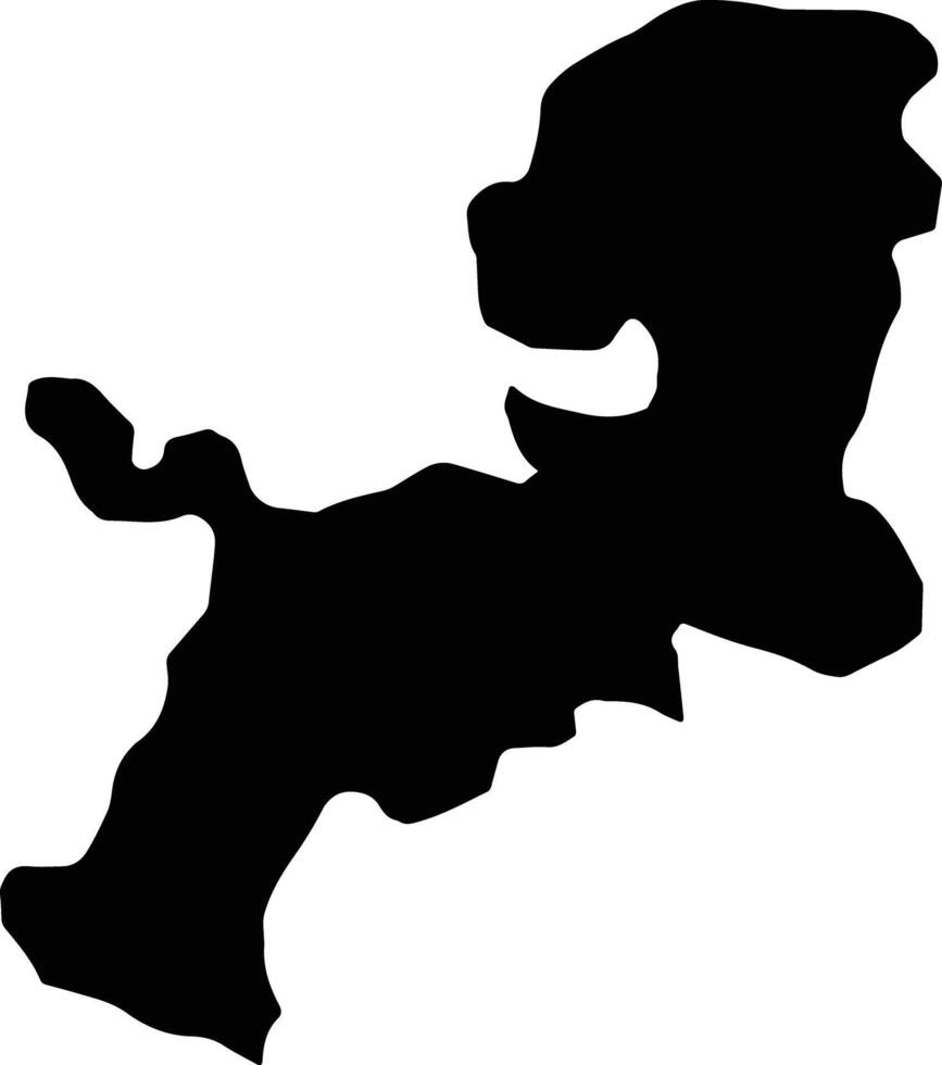 Villa Tabara Arriba Dominican Republic silhouette map vector