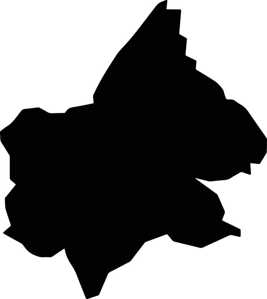 Villa Talea de Castro Mexico silhouette map vector