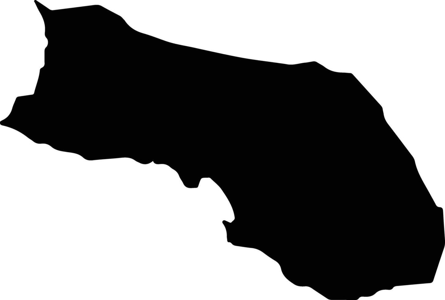 Villalba Venezuela silhouette map vector