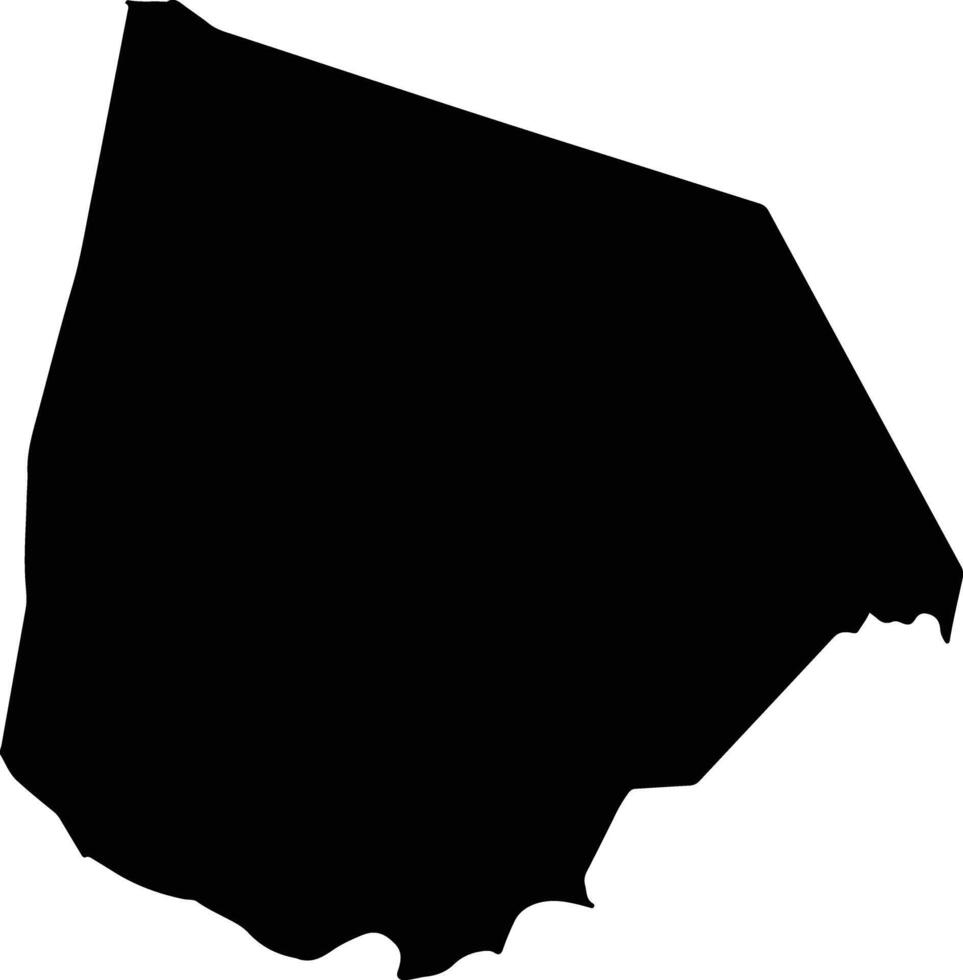 Villalbin Paraguay silhouette map vector