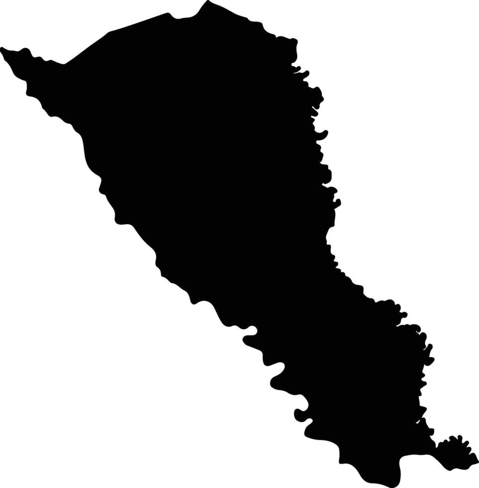 Villanueva Colombia silhouette map vector