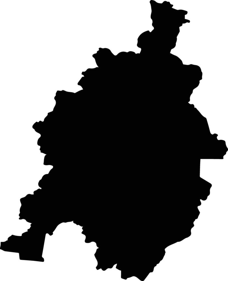 Villanueva Mexico silhouette map vector