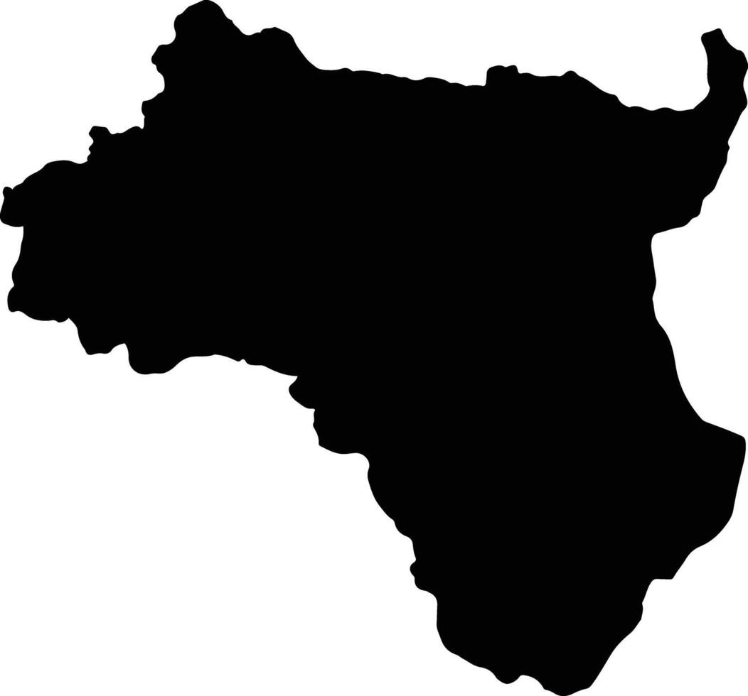 Villamaria Colombia silhouette map vector