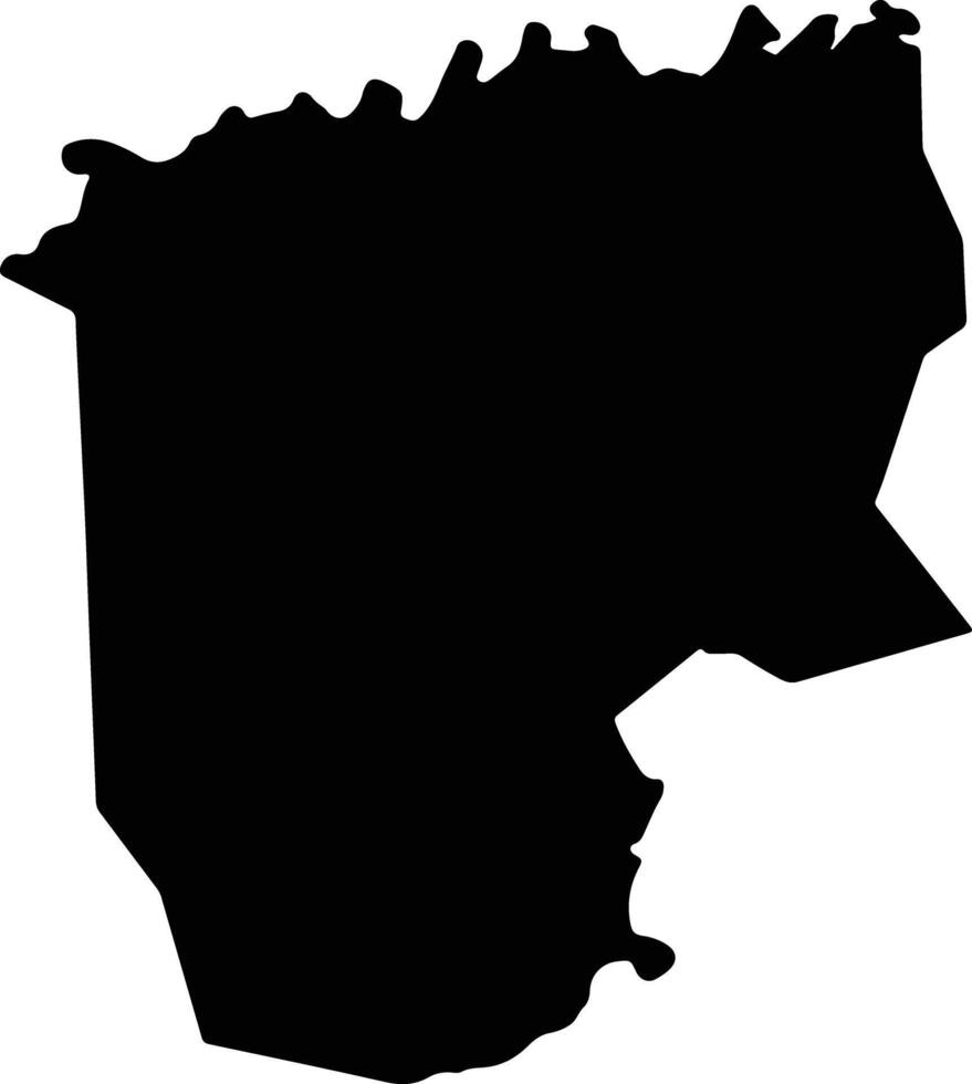 Villanueva Honduras silhouette map vector