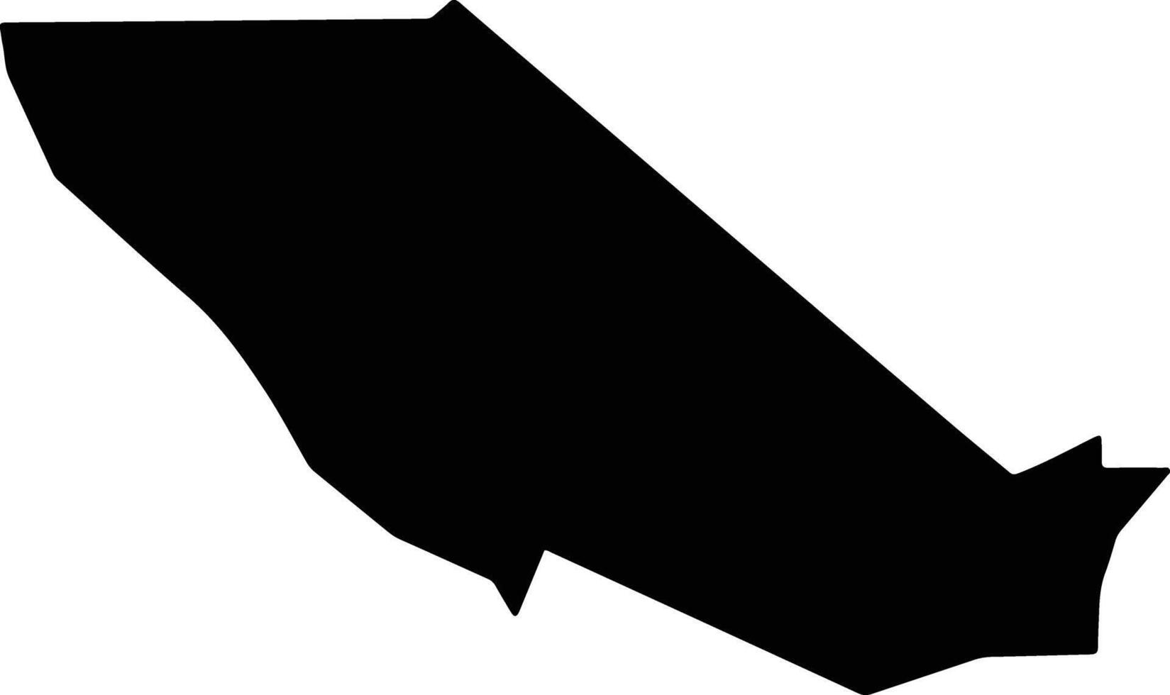 Vincent Australia silhouette map vector