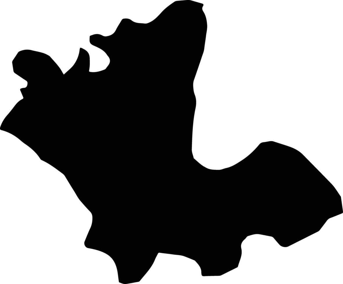 Vinh Bao Vietnam silhouette map vector