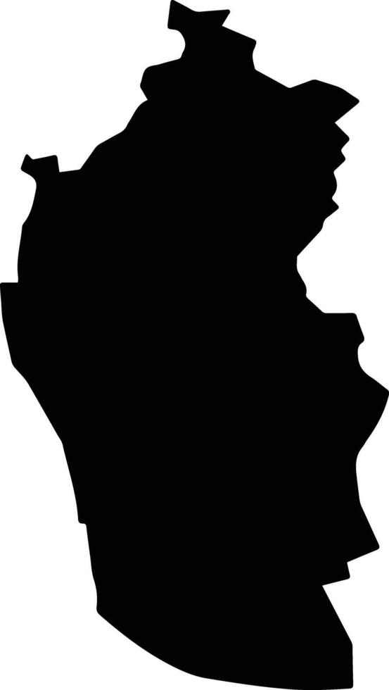 Vinh Tuong Vietnam silhouette map vector