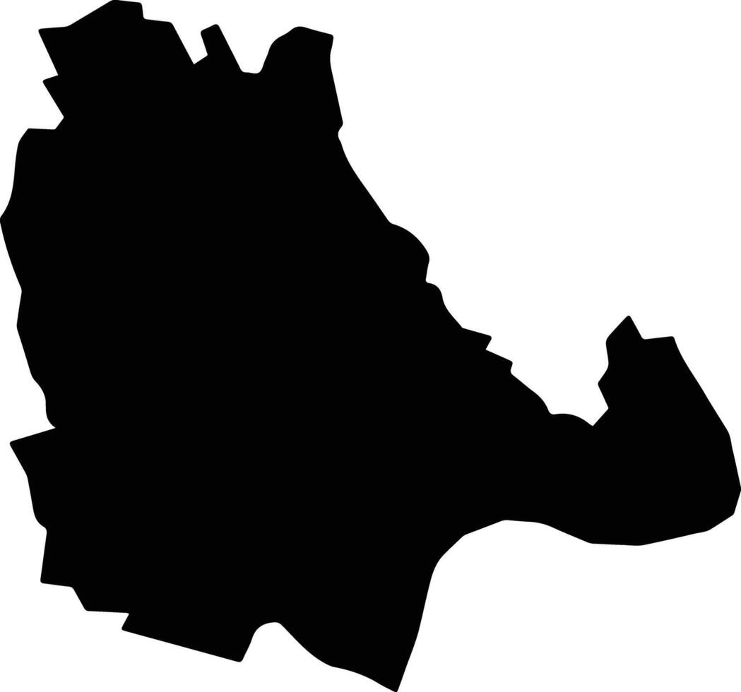 Vinh Vietnam silhouette map vector