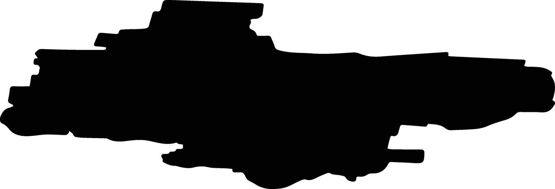 Vinogradovsky District Russia silhouette map vector