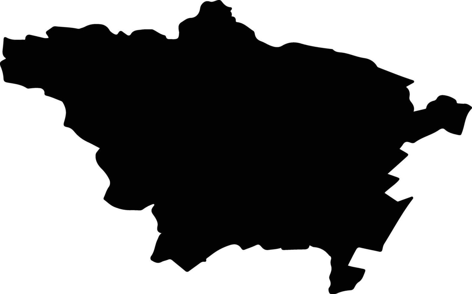 VINTU DE JOS Romania silhouette map vector
