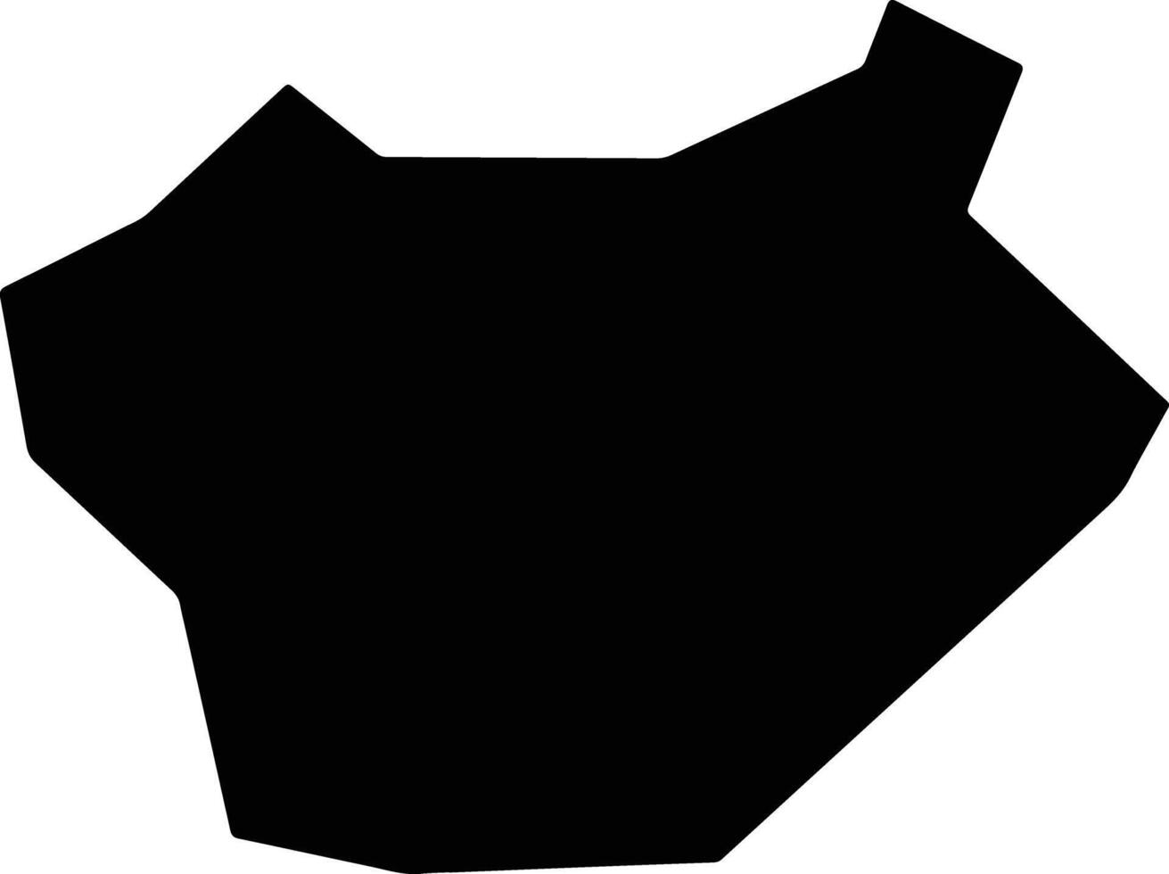 Viradouro Brazil silhouette map vector