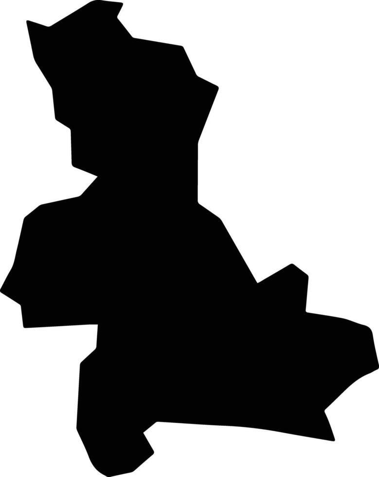 Virgem da Lapa Brazil silhouette map vector